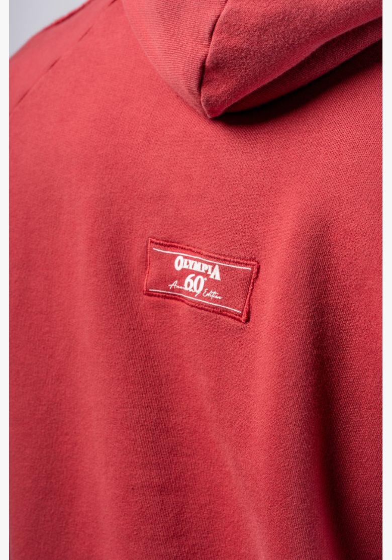NEBBIA • NEBBIA Washed mikina s kapucí HERITAGE červená • Nebshop.cz NEBBIA • NEBBIA Washed mikina s kapucí HERITAGE červená • Nebshop.cz