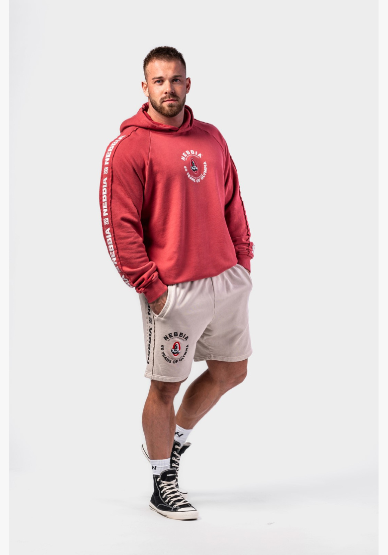 NEBBIA • NEBBIA Felpa con cappuccio HERITAGE rossa • Nebshop.it NEBBIA • NEBBIA Felpa con cappuccio HERITAGE rossa • Nebshop.it