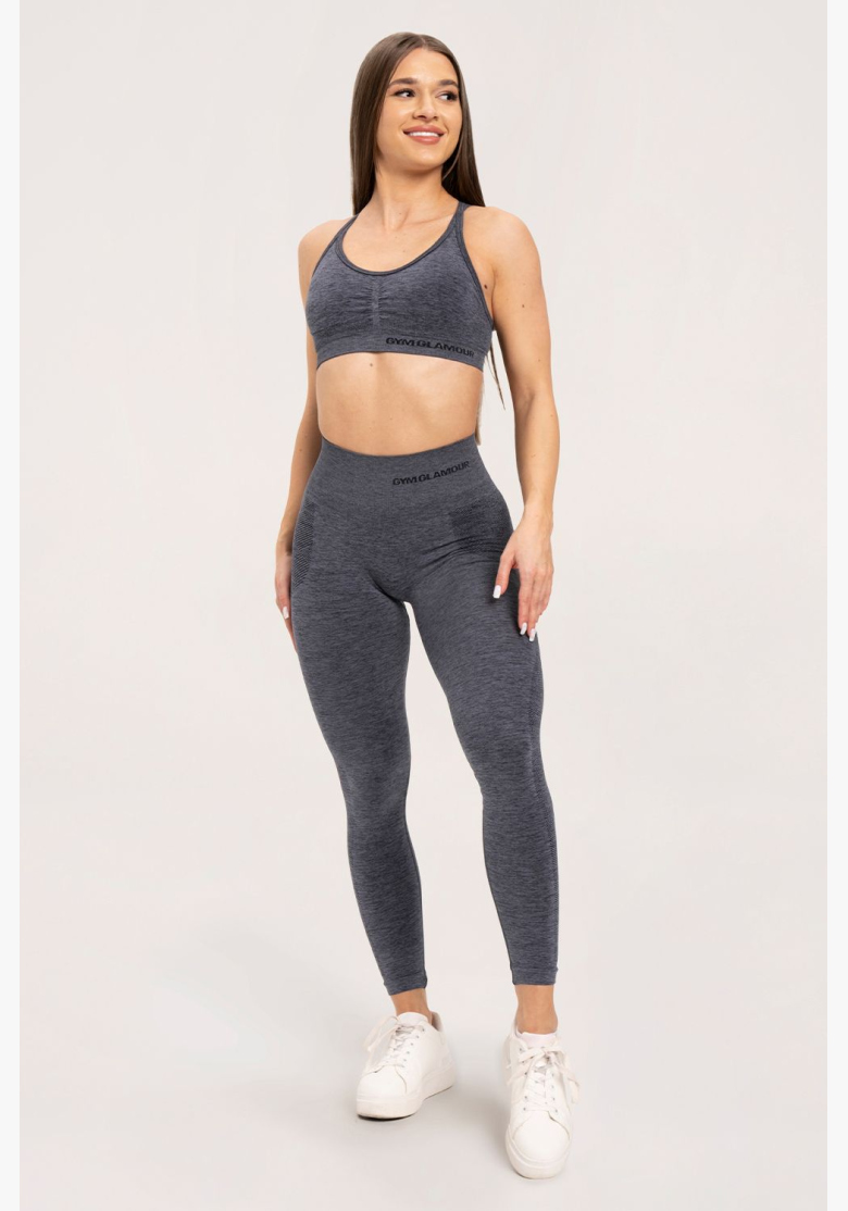 Gym Glamour Bezešvé legíny bez push-up efektu Dark Grey • Nebshop.cz Gym Glamour Bezešvé legíny bez push-up efektu Dark Grey • Nebshop.cz