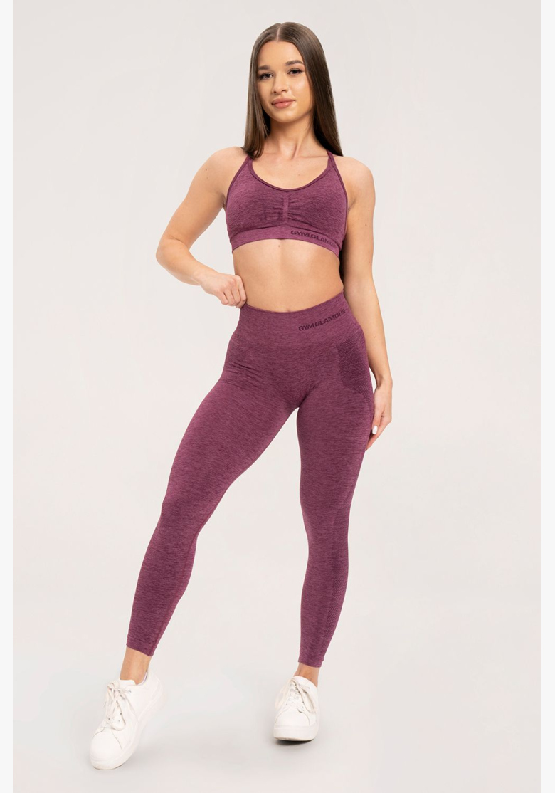 Gym Glamour Leggings senza cuciture senza effetto push-up Cherry • Nebshop.cz Gym Glamour Leggings senza cuciture senza effetto push-up Cherry • Nebshop.cz