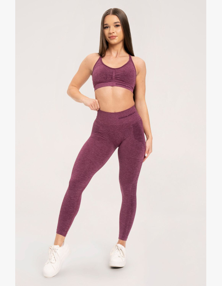 Gym Glamour Bezšvové legíny bez push-up efektu Cherry • Nebshop.sk