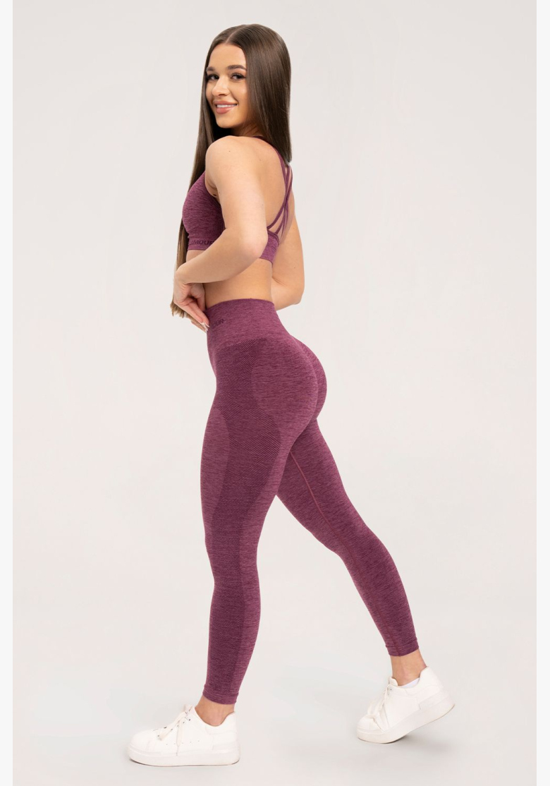 Gym Glamour Leggings senza cuciture senza effetto push-up Cherry • Nebshop.cz Gym Glamour Leggings senza cuciture senza effetto push-up Cherry • Nebshop.cz