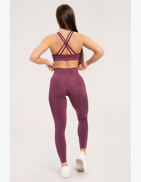 Gym Glamour Bezšvové legíny bez push-up efektu Cherry • Nebshop.sk