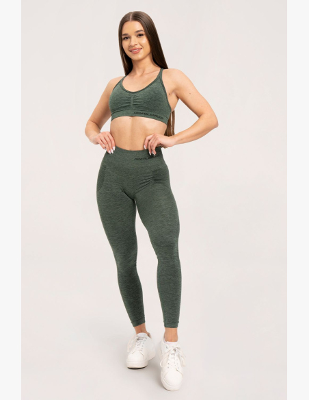Gym Glamour Bezšvové legíny bez push-up efektu Green • Nebshop.sk