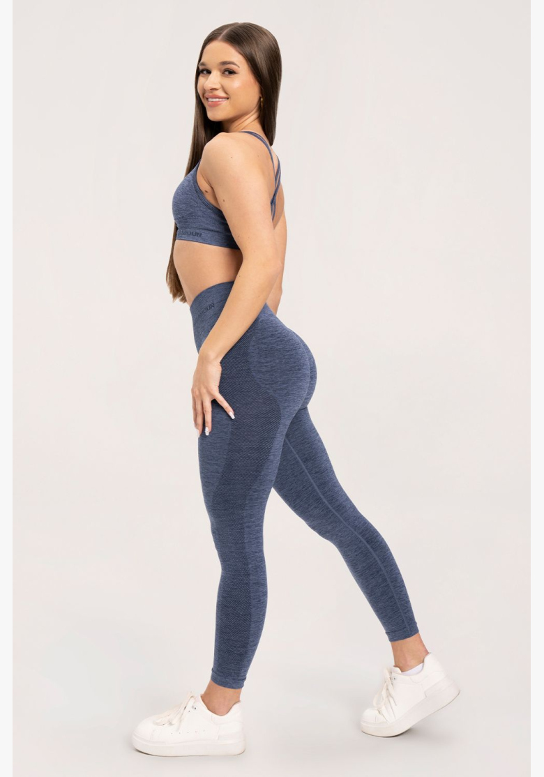 Gym Glamour Bezešvé legíny bez push-up efektu Dark Blue • Nebshop.cz Gym Glamour Bezešvé legíny bez push-up efektu Dark Blue • Nebshop.cz