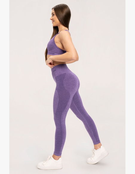 Gym Glamour Bezešvé legíny bez push-up efektu Violet • Nebshop.cz