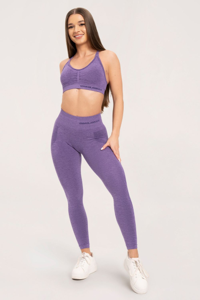 Gym Glamour Bezešvé legíny bez push-up efektu Violet • Nebshop.cz