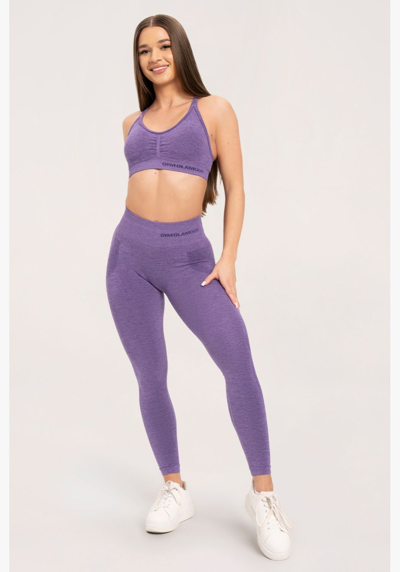 Gym Glamour Bezešvé legíny bez push-up efektu Violet • Nebshop.cz Gym Glamour Bezešvé legíny bez push-up efektu Violet • Nebshop.cz