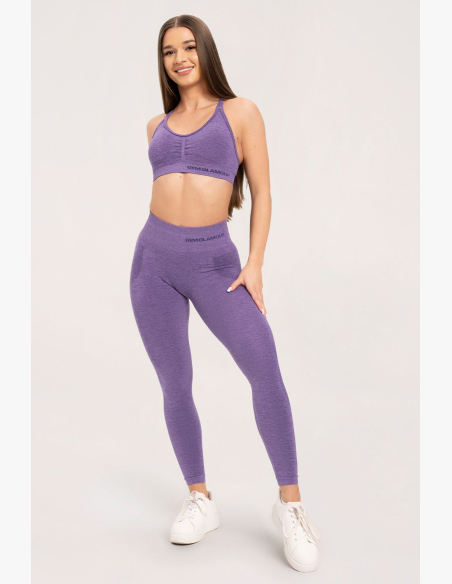 Gym Glamour Bezešvé legíny bez push-up efektu Violet • Nebshop.cz