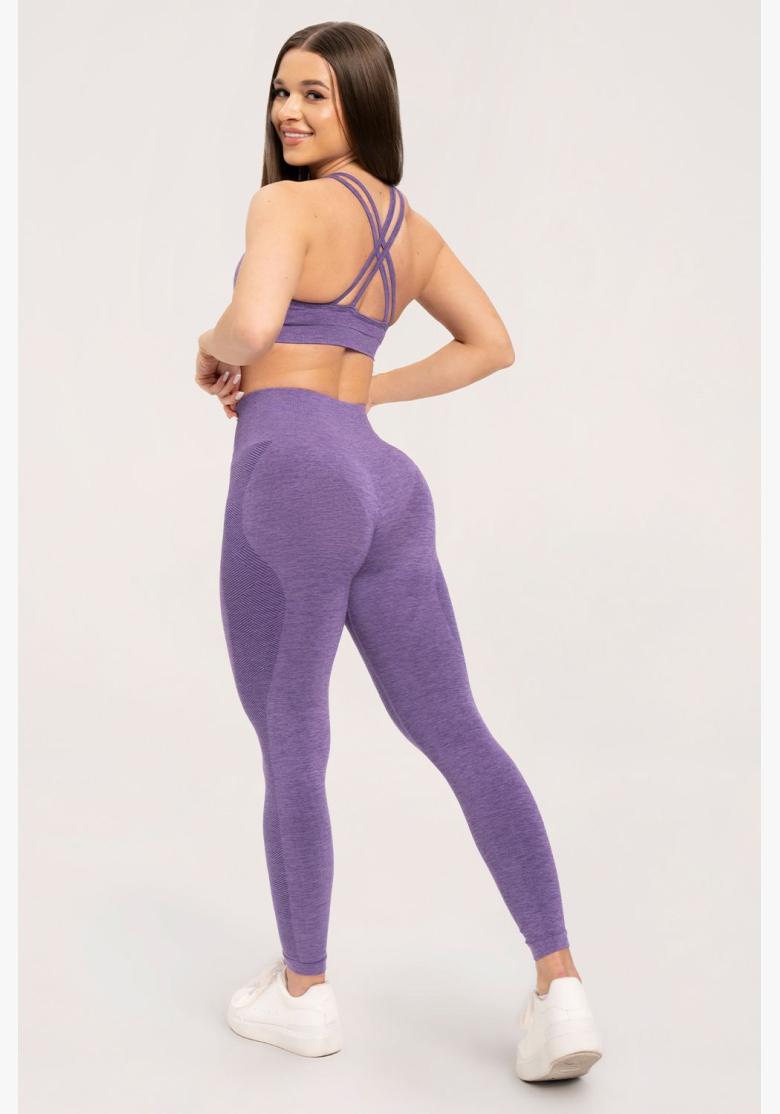 Gym Glamour Bezšvé legíny bez push-up efektu Violet • Nebshop.sk