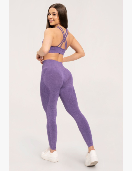 Gym Glamour Bezešvé legíny bez push-up efektu Violet • Nebshop.cz