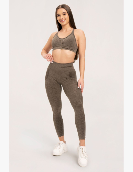 Gym Glamour Leggings senza cuciture senza effetto push-up Plum • Nebshop.cz