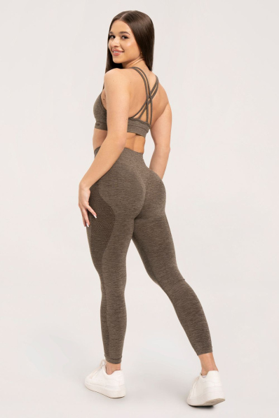 Gym Glamour Bezešvé legíny bez push-up efektu Plum • Nebshop.cz 2