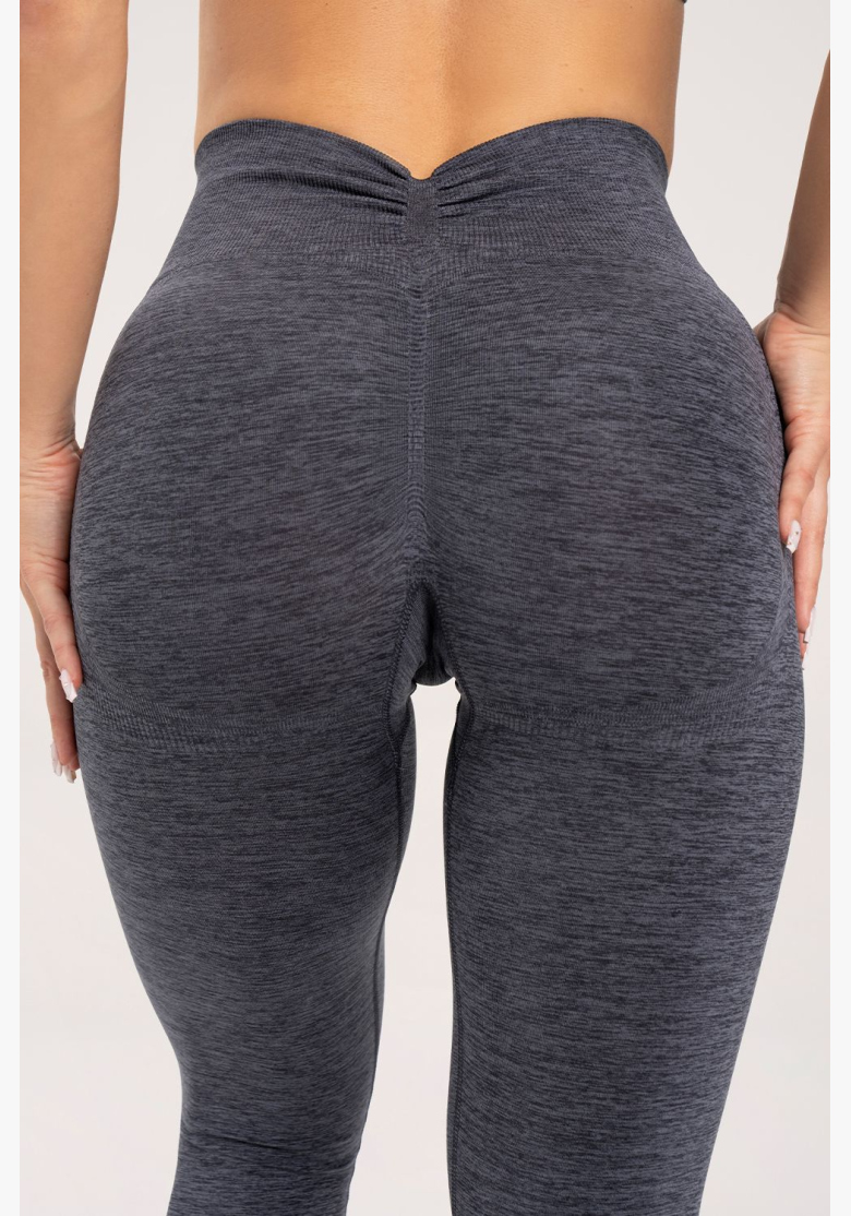 Gym Glamour Legíny seamless deep push up Dark Grey • Nebshop.sk