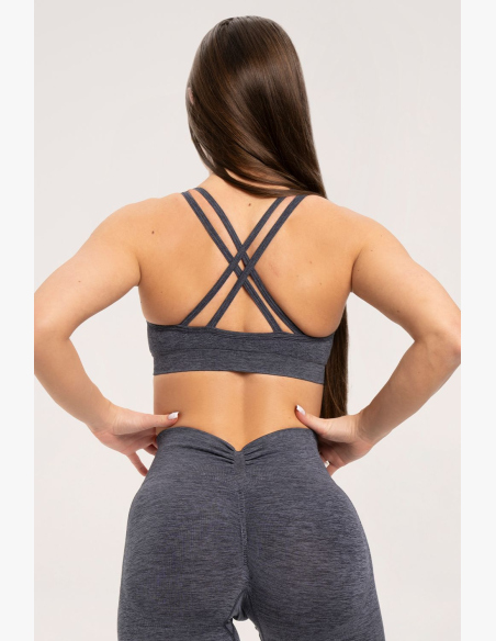 Gym Glamour Legíny seamless deep push up Dark Grey • Nebshop.sk