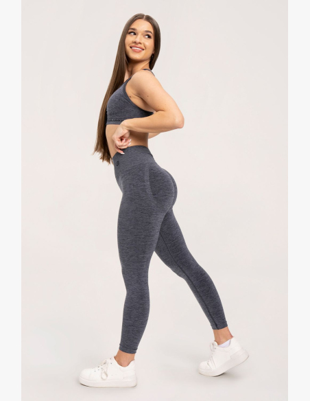 Gym Glamour Legíny seamless deep push up Dark Grey • Nebshop.sk