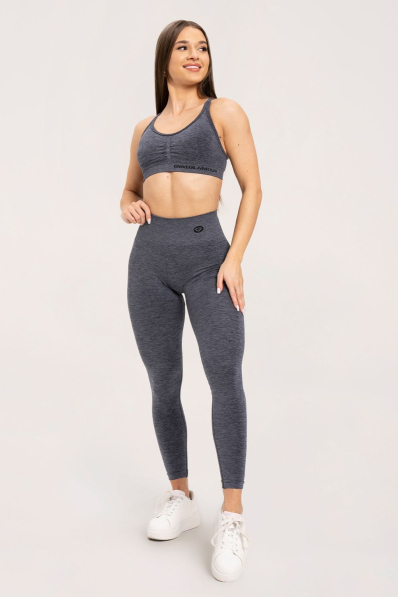 Gym Glamour Legíny seamless deep push up Dark Grey • Nebshop.sk