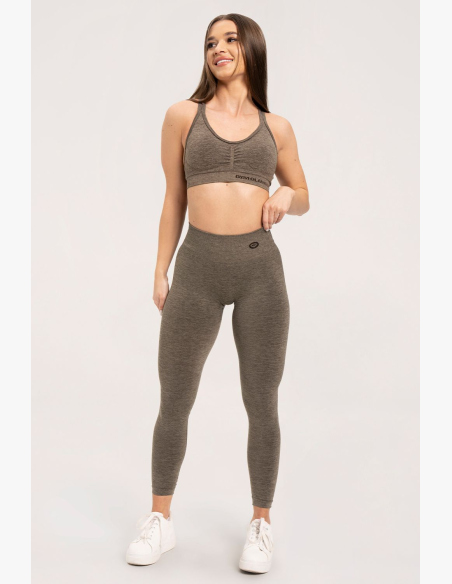 Gym Glamour Legíny seamless deep push up Espresso • Nebshop.cz