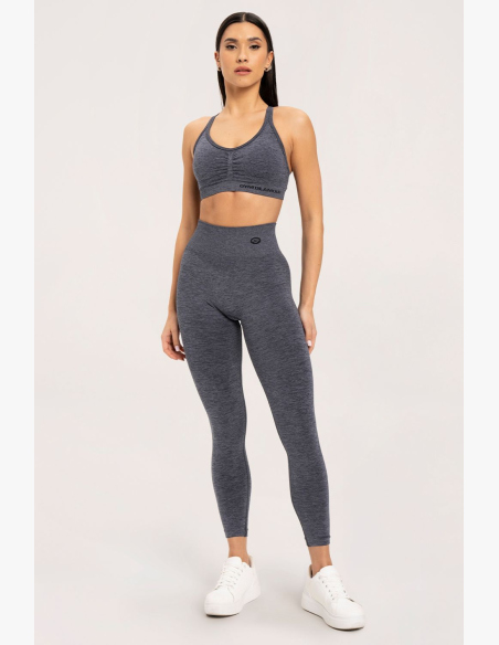 Gym Glamour Legíny seamless push up tmavo šedé • Nebshop.sk