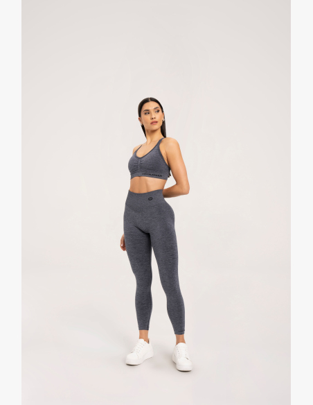 Gym Glamour Legíny seamless push up tmavo šedé • Nebshop.sk