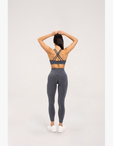 Gym Glamour Legíny seamless push up tmavo šedé • Nebshop.sk