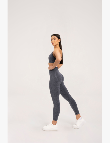 Gym Glamour Legíny seamless push up tmavo šedé • Nebshop.sk