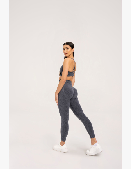 Gym Glamour Legíny seamless push up tmavo šedé • Nebshop.sk