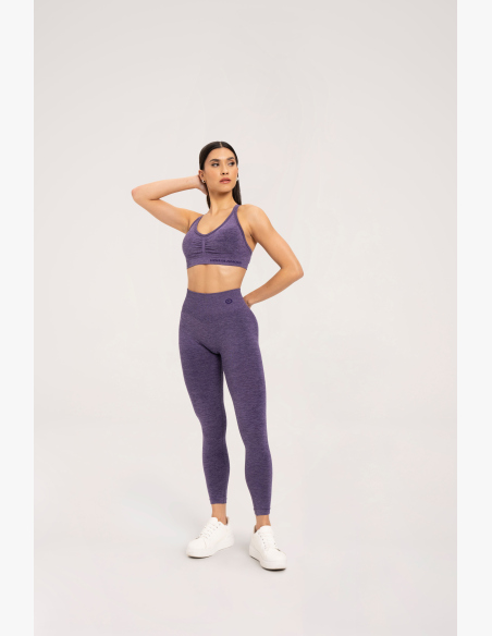 Gym Glamour Leggings seamless push up dark plum • Nebshop.it