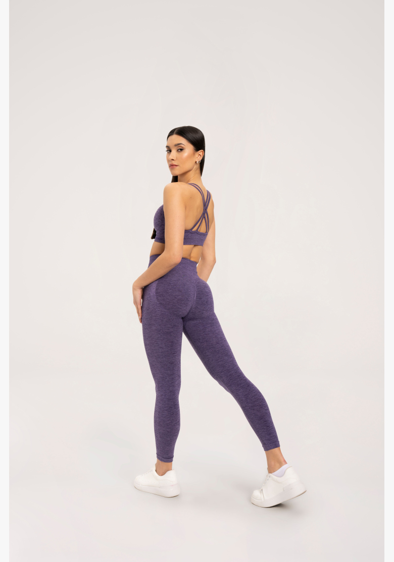 Gym Glamour Legíny seamless push up tmavošvestková • Nebshop.sk