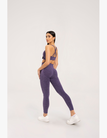 Gym Glamour Legíny seamless push up tmavošvestková • Nebshop.sk