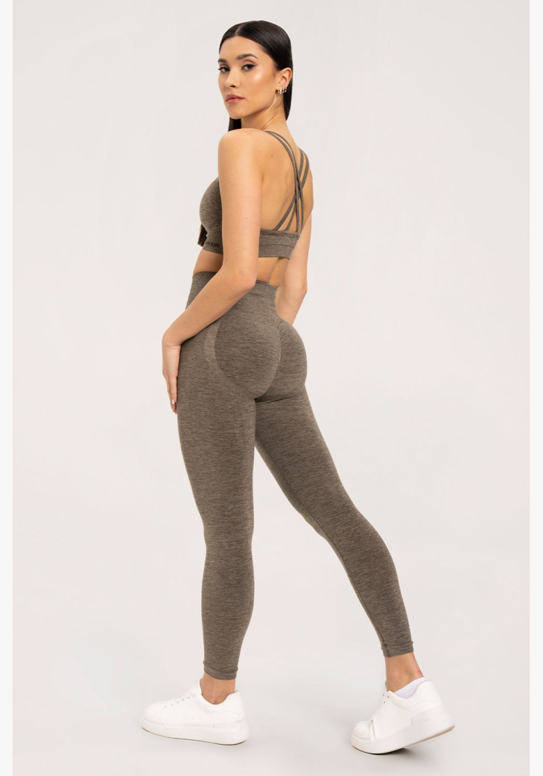Gym Glamour Leggings seamless push up dark espresso • Nebshop.cz Gym Glamour Leggings seamless push up dark espresso • Nebshop.cz