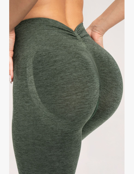 Gym Glamour Legíny seamless deep push up green • Nebshop.cz