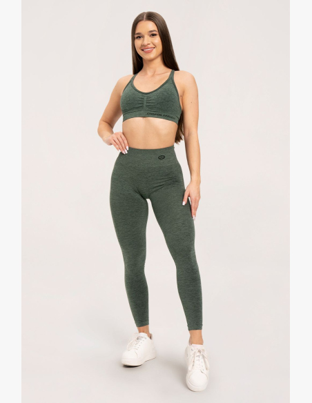 Gym Glamour Legíny seamless deep push up green • Nebshop.cz