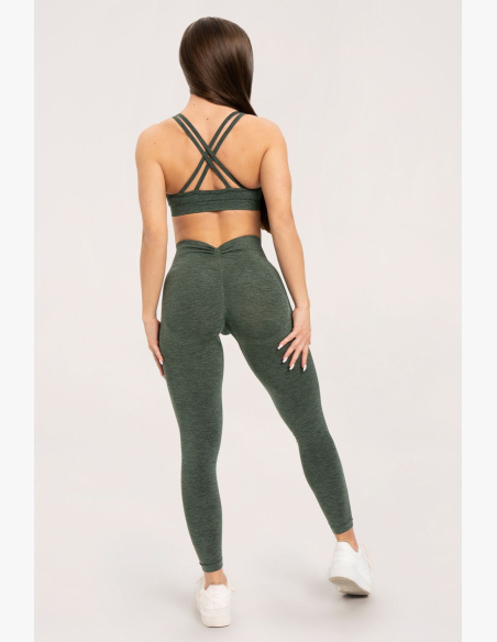 Gym Glamour Legíny seamless deep push up green • Nebshop.cz
