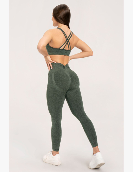 Gym Glamour Legíny seamless deep push up green • Nebshop.cz