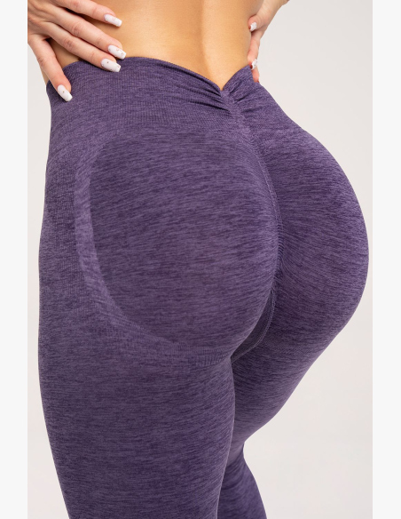 Gym Glamour Legíny seamless deep push up slivková • Nebshop.sk