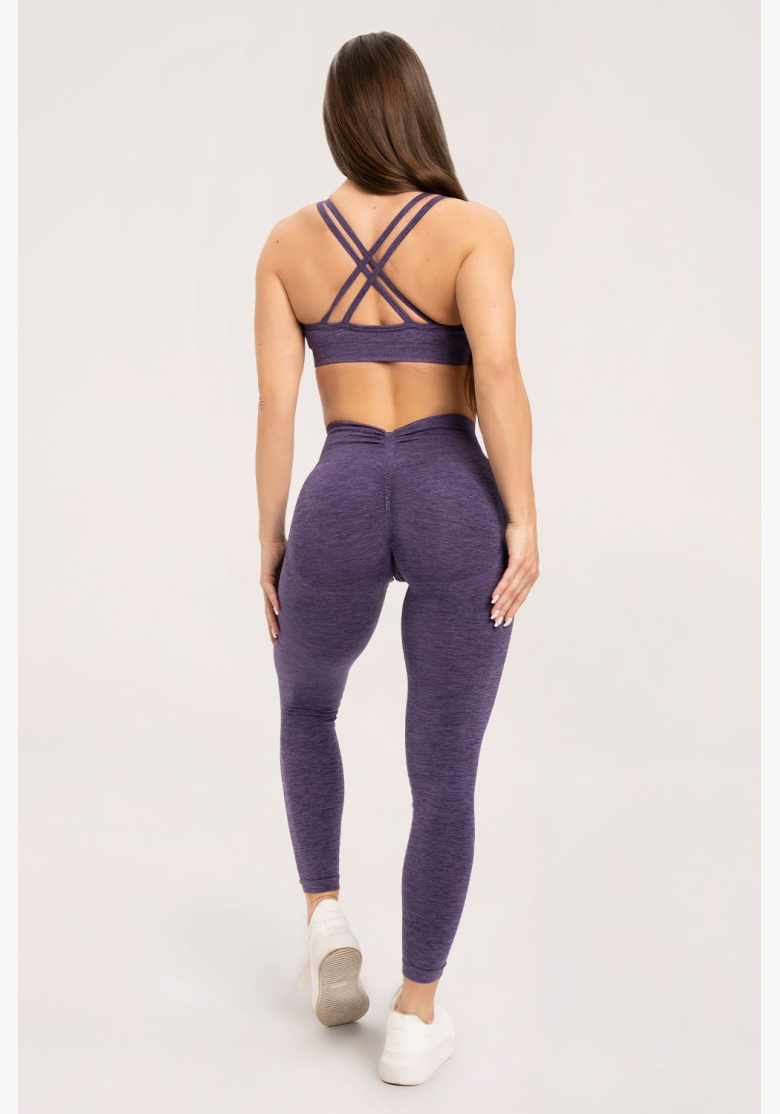 Gym Glamour Legíny seamless deep push up slivková • Nebshop.sk
