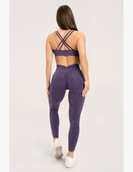 Gym Glamour Legíny seamless deep push up slivková • Nebshop.sk