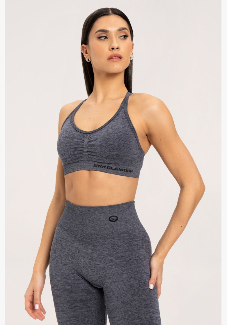 Gym Glamour Podprsenka seamless dark grey • Nebshop.cz Gym Glamour Podprsenka seamless dark grey • Nebshop.cz