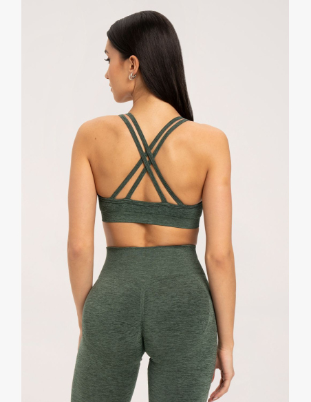 Gym Glamour Podprsenka seamless green • Nebshop.sk