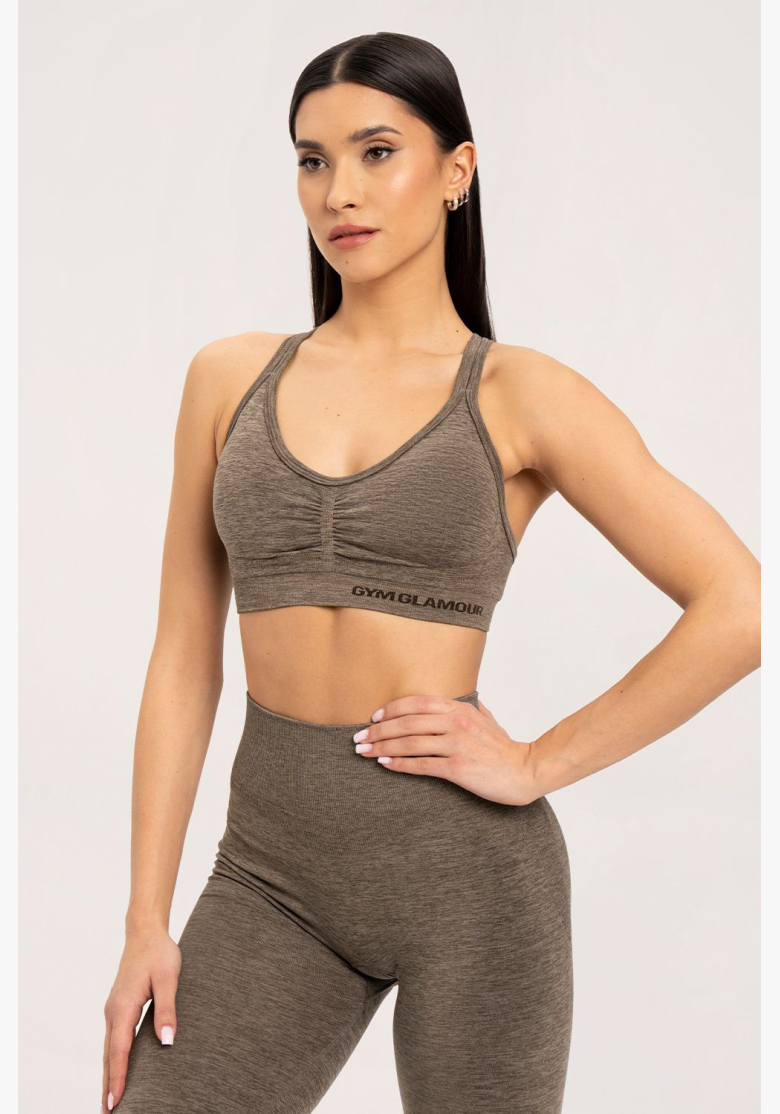 Gym Glamour Podprsenka seamless espresso • Nebshop.cz Gym Glamour Podprsenka seamless espresso • Nebshop.cz