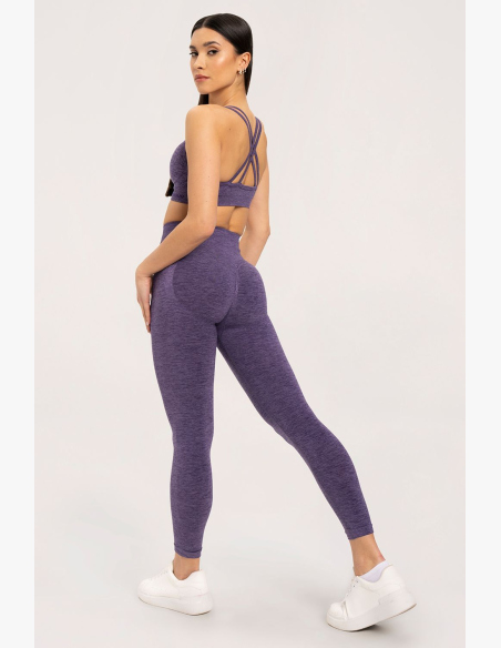 Gym Glamour Legíny seamless push up tmavošvestková • Nebshop.sk