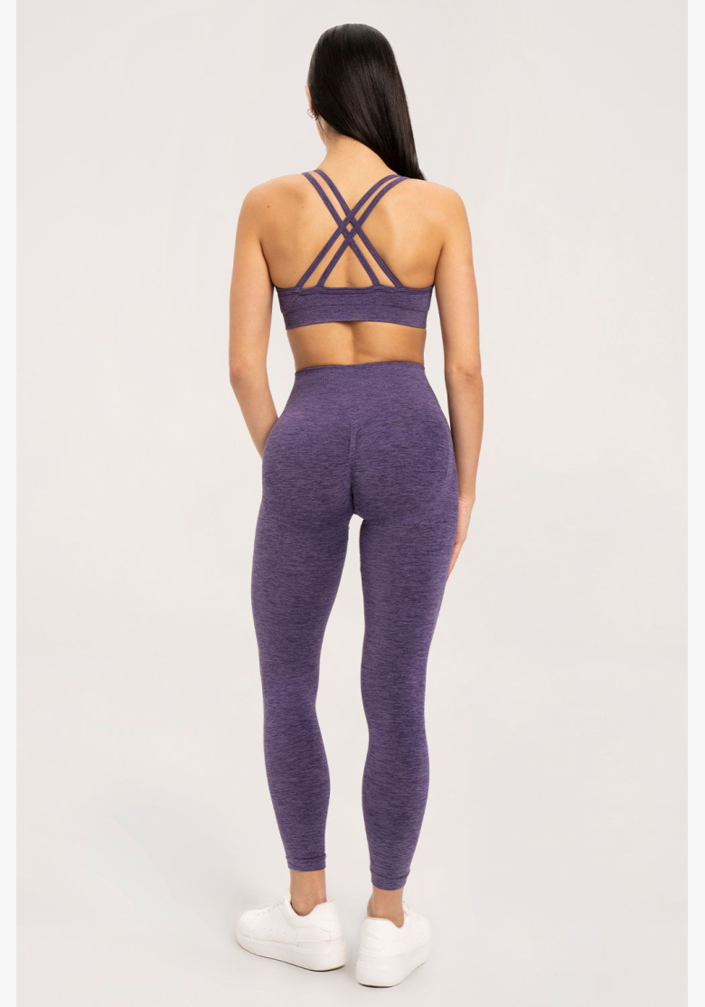 Gym Glamour Legíny seamless push up tmavošvestková • Nebshop.sk