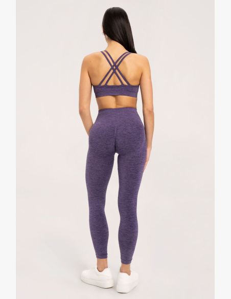 Gym Glamour Leggings seamless push up dark plum • Nebshop.it