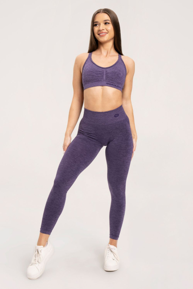 Gym Glamour Legíny seamless deep push up plum • Nebshop.cz