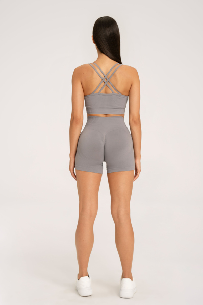 Gym Glamour Šortky push up 2.0 ghost grey • Nebshop.sk 2