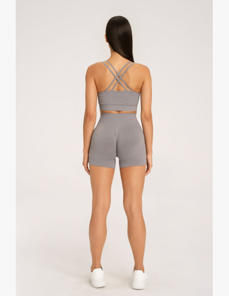Gym Glamour Šortky push up 2.0 ghost grey • Nebshop.sk