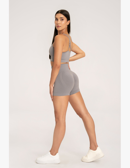 Gym Glamour Šortky push up 2.0 ghost grey • Nebshop.sk