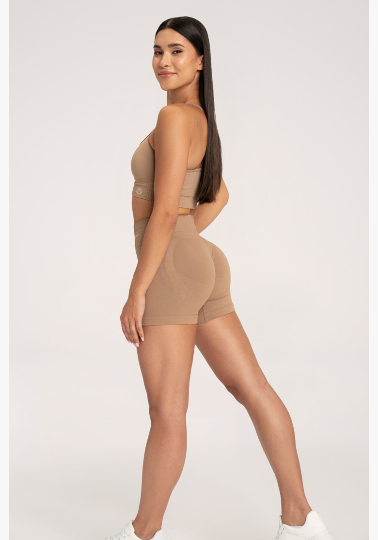Gym Glamour Šortky push up 2.0 nugát • Nebshop.sk