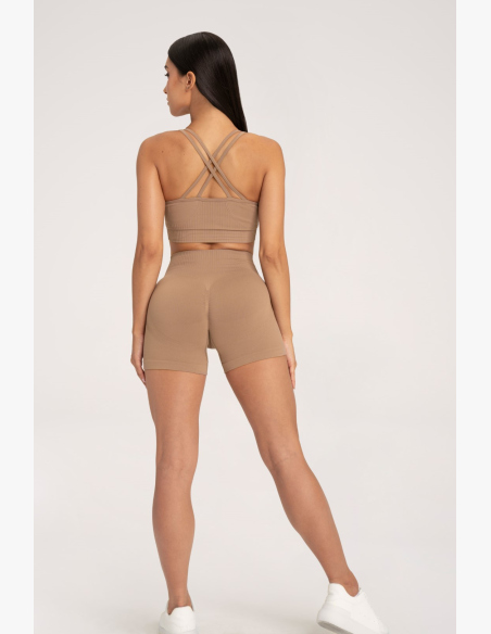 Gym Glamour Šortky push up 2.0 nugát • Nebshop.sk